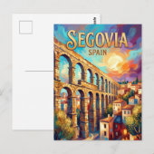 Segovia Spanje Briefkaart (Voorkant / Achterkant)