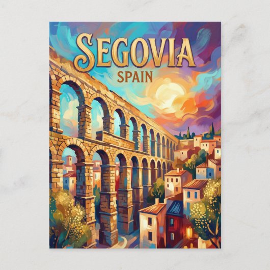 Segovia Spanje Briefkaart (Voorkant)