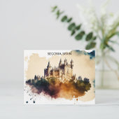 Segovia Spanje Kasteelschilderij Briefkaart (Staand voorkant)