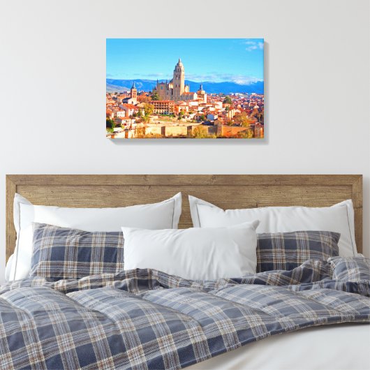 Segovia, Spanje landschap Canvas Afdruk (Insitu (Slaapkamer))