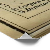 -Segovia Spanje Map (1913) Poster (Hoek)