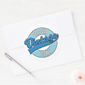 Segovia spanje retro stijl logo ronde sticker (Envelop)
