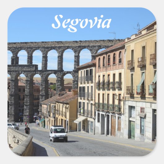 Segovia, Spanje Vierkante Sticker (Voorkant)