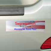 Segregatie Bumpersticker (Op auto)