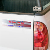 Segregatie Bumpersticker (Op Truck)