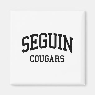 Seguin High School heeft Arlington Tx Retro Sports Magneet