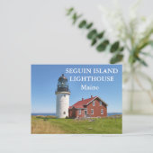Seguin Island Lighthouse, Maine Briefkaart (Staand voorkant)