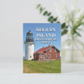 Seguin Island Lighthouse, Maine Briefkaart (Staand voorkant)