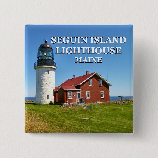 Seguin Island Lighthouse, Maine Button (Voorkant)