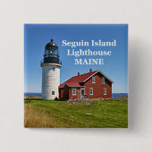 Seguin Island Lighthouse, Maine Button (Voorkant)