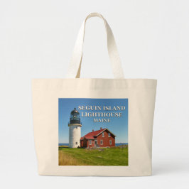 Seguin Island Lighthouse, Maine Jumbo Canvas tas