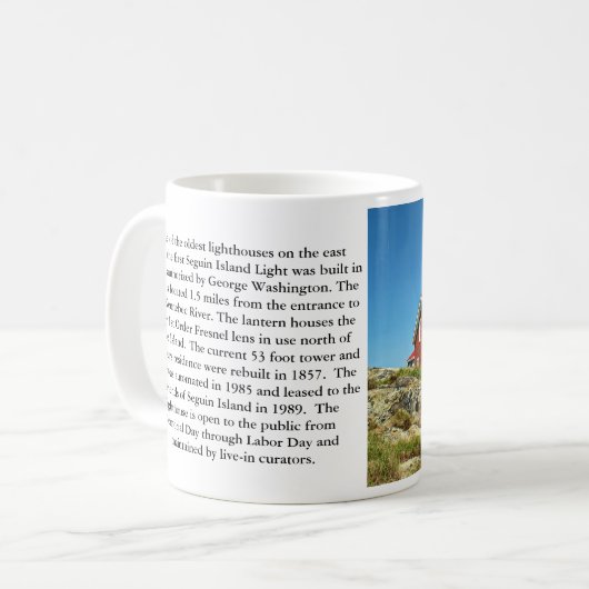 Seguin Island Lighthouse, Maine Mok (Voorkant links)