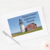 Seguin Island Lighthouse, Maine Rechthoekige Sticker (Envelop)