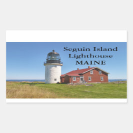 Seguin Island Lighthouse, Maine Rechthoekige Sticker
