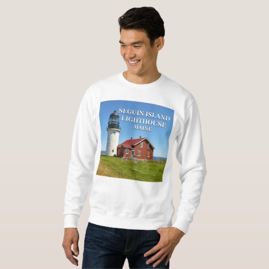 Seguin Island Lighthouse, Maine Sweatshirt (Voorkant volledig)