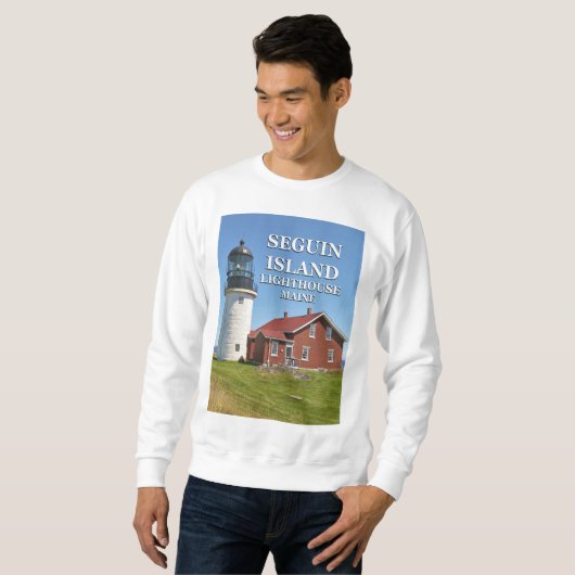 Seguin Island Lighthouse, Maine Sweatshirt (Voorkant volledig)