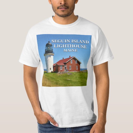 Seguin Island Lighthouse, Maine T-Shirt (Voorkant)