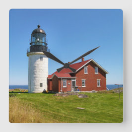 Seguin Island Lighthouse, Maine Wall Clock Vierkante Klok