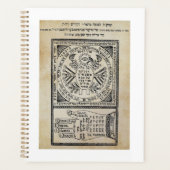 Ségula, Amulet. Sefer Shaar HaYechudim. Kabbalah Planner (Voorkant)