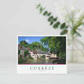 Segur-le-Chateau, dorp Corrèze, Frankrijk Briefkaart (Staand voorkant)