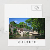 Segur-le-Chateau, dorp Corrèze, Frankrijk Briefkaart (Voorkant / Achterkant)