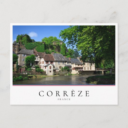 Segur-le-Chateau, dorp Corrèze, Frankrijk Briefkaart (Voorkant)