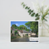 Segur-le-Chateau in Frankrijk briefkaart witte lij (Staand voorkant)