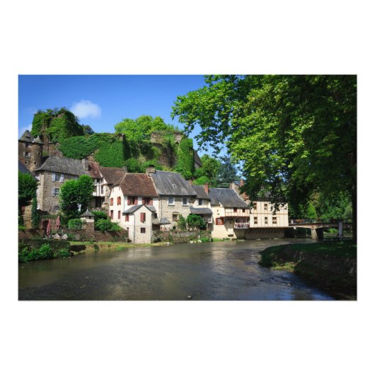 Segur-le-Chateau in Frankrijk, foto-afdruk Foto Afdruk (Voorkant)