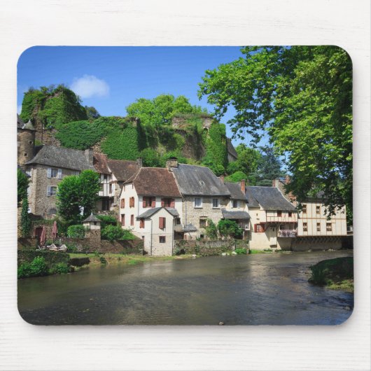 Segur-le-Chateau in Frankrijk mousepad Muismat (Voorkant)