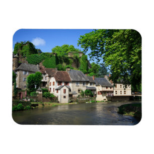 Segur-le-Chateau in Frankrijk, rechthoekige magnee Magneet