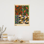 Seguy Art Noveau  Insectenpatroon Poster (Keuken)