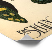 Seguy Art Noveau  Lanternfly Poster (Hoek)