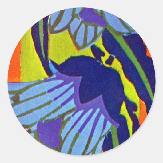 Seguy's Art Deco #4 op Emporio Moffa Ronde Sticker (Voorkant)