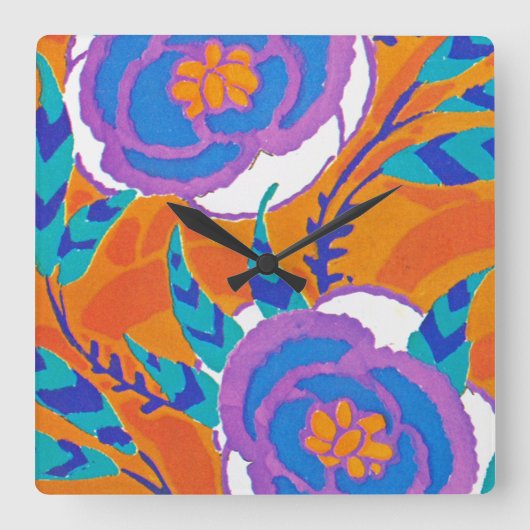 Seguy's Art Deco 5 op Emporio Moffa Vierkante Klok (Voorkant)