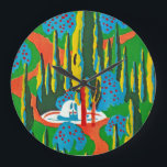 Seguy's Art Deco 6 op Emporio Moffa Grote Klok<br><div class="desc">kunst Deco pochoir ontwerp van Eugene Alain Seguy.</div>