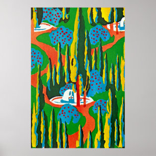 Seguy's Art Deco 6 op Emporio Moffa Poster