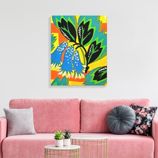 Seguy's Art Deco 8 op Emporio Moffa Canvas Afdruk (Insitu (Woonkamer))