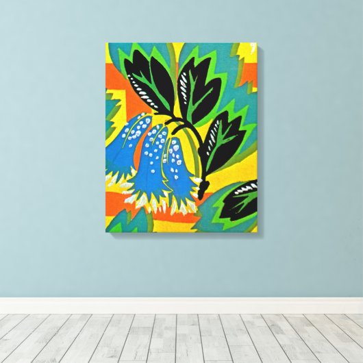 Seguy's Art Deco 8 op Emporio Moffa Canvas Afdruk (Insitu (Houten vloer))