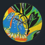 Seguy's Art Deco 8 op Emporio Moffa Grote Klok<br><div class="desc">kunst Deco pochoir ontwerp van Eugene Alain Seguy.</div>