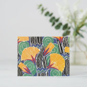 Seguy's Art Deco Golden Flowers Briefkaart (Staand voorkant)