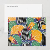 Seguy's Art Deco Golden Flowers Briefkaart (Voorkant / Achterkant)