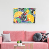 Seguy's Art Deco Golden Flowers Canvas Afdruk (Insitu (Woonkamer))