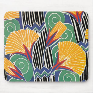 Seguy's Art Deco Golden Flowers - Mousepad Muismat