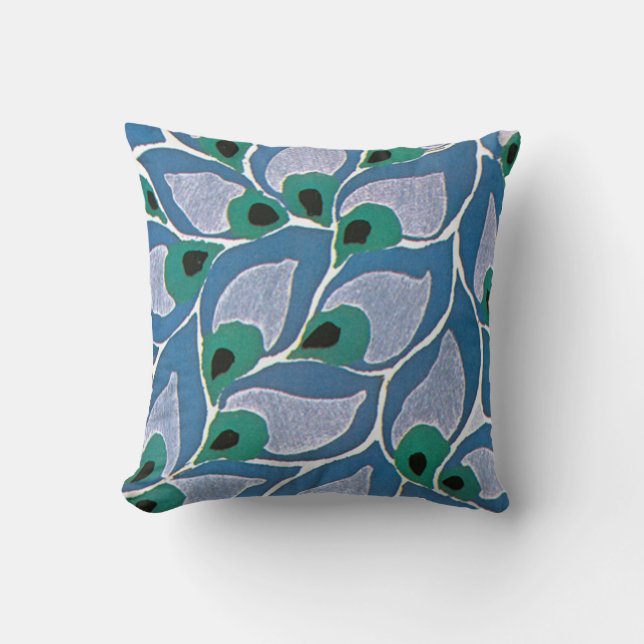 Seguy's Art Deco Peacock - Kussen (Voorkant)
