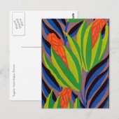 Seguy's Art Deco Tropical Flowers Briefkaart (Voorkant / Achterkant)