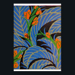 Seguy's Art Deco Tropical Night - Print<br><div class="desc">Eugène Alain Séguy, 1890-1985, was voornamelijk actief in Parijs tussen 1900 en het begin van de jaren dertig. Van het begin van de 20e eeuw tot de jaren 20 creëerden de Franse ontwerper en auteur een wonderlijk collectie van kleurrijke illustraties geïnspireerd door de natuurlijke wereld. Zijn werk was oorspronkelijk ontworpen...</div>