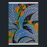 Seguy's Art Deco Tropical Night - Print<br><div class="desc">Eugène Alain Séguy, 1890-1985, was voornamelijk actief in Parijs tussen 1900 en het begin van de jaren dertig. Van het begin van de 20e eeuw tot de jaren 20 creëerden de Franse ontwerper en auteur een wonderlijk collectie van kleurrijke illustraties geïnspireerd door de natuurlijke wereld. Zijn werk was oorspronkelijk ontworpen...</div>