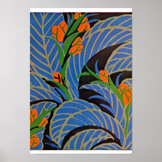 Seguy's Art Deco Tropical Night - Print (Voorkant)