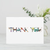 SEGUY'S PAPILLONS-LETTERTYPE BEDANKKAART (Staand voorkant)