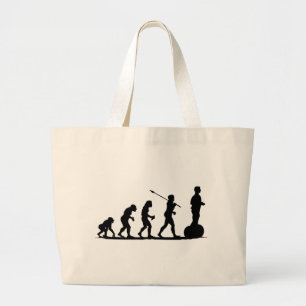 Segway Rider Grote Tote Bag